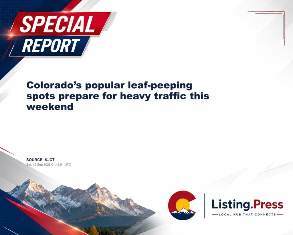Colorado’s popular leaf-peeping spots prepare for heavy traffic this weekend