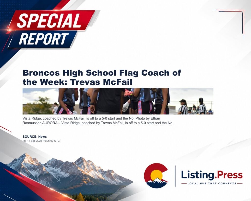 Broncos High School Flag Coach of the Week: Trevas McFail