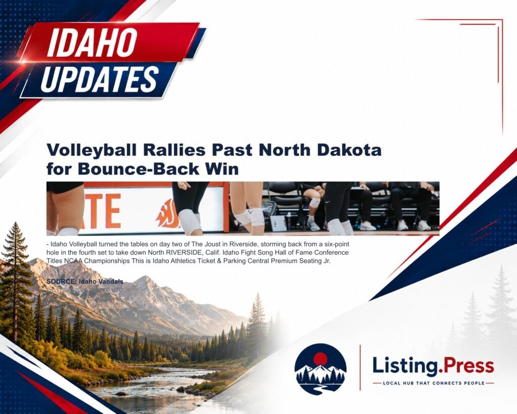 Volleyball Rallies Past North Dakota for Bounce-Back Win