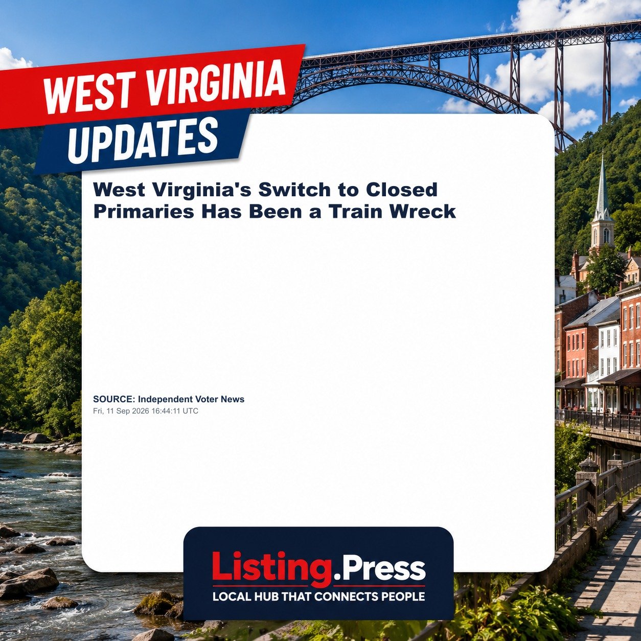 West Virginia's Switch to Closed Primaries Has Been a Train Wreck