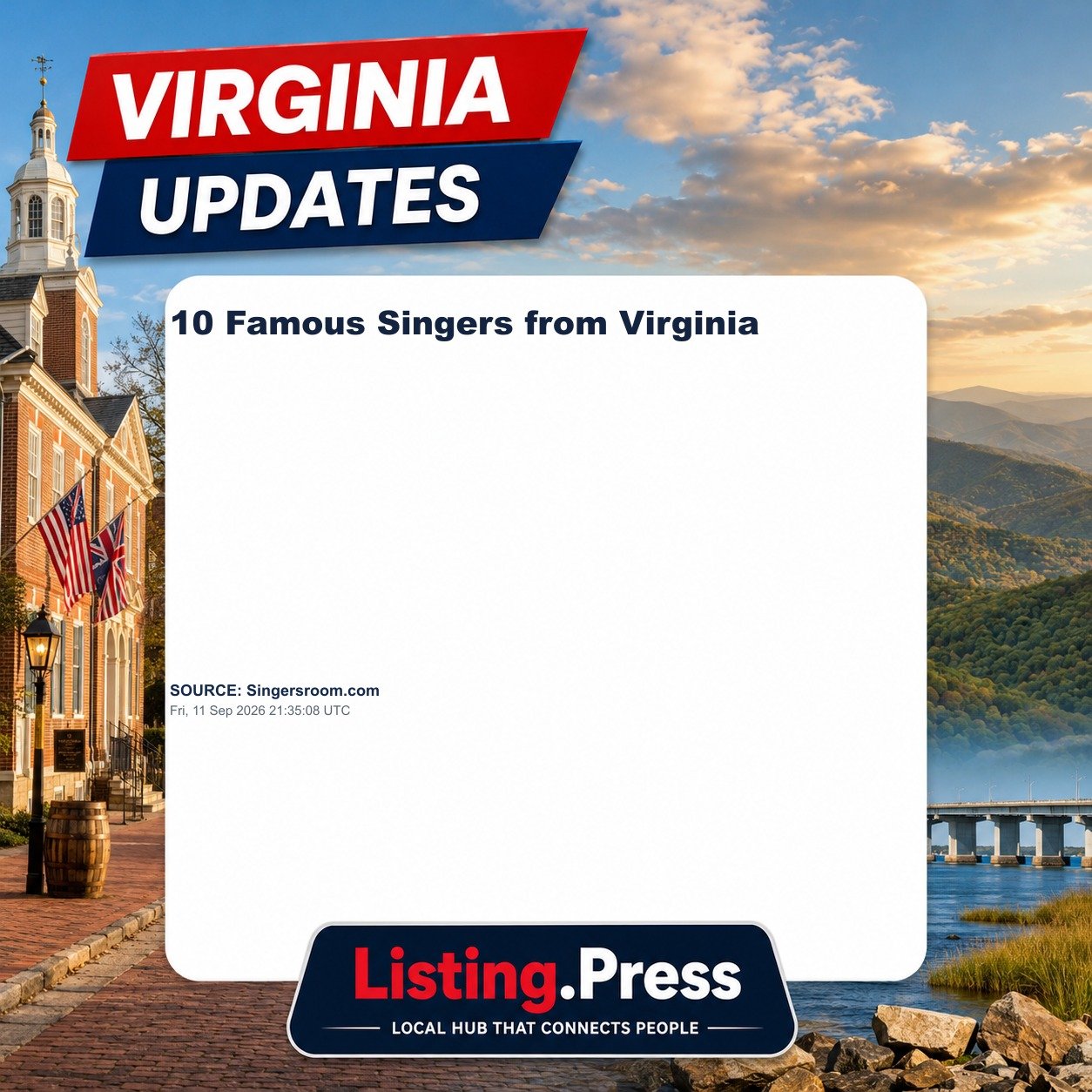 10 Famous Singers from Virginia