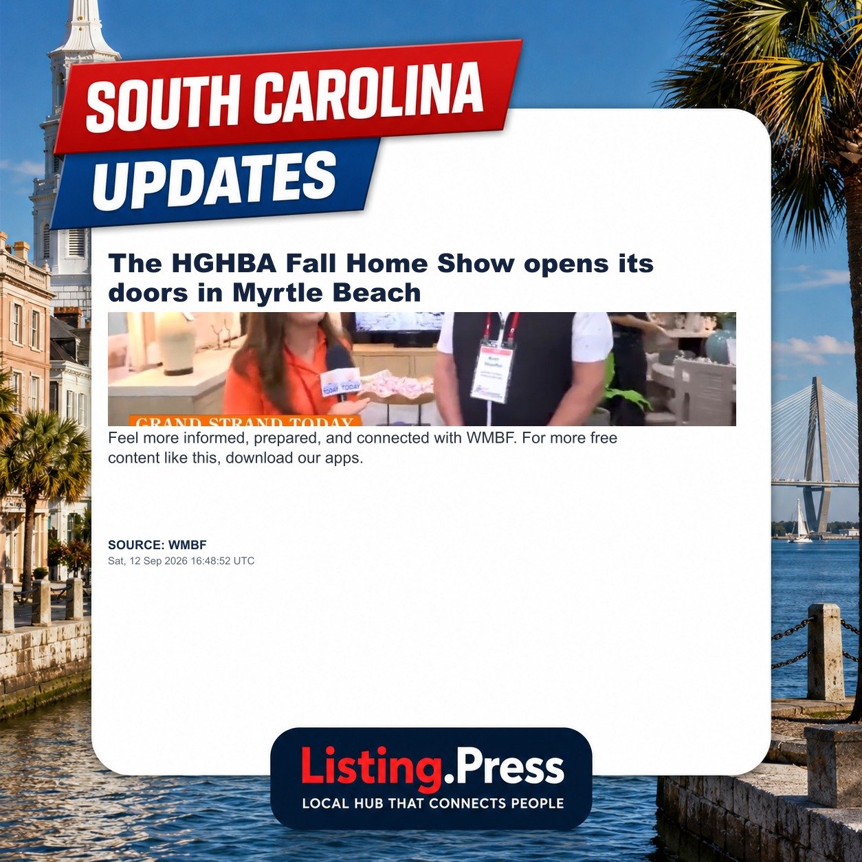 The HGHBA Fall Home Show opens its doors in Myrtle Beach