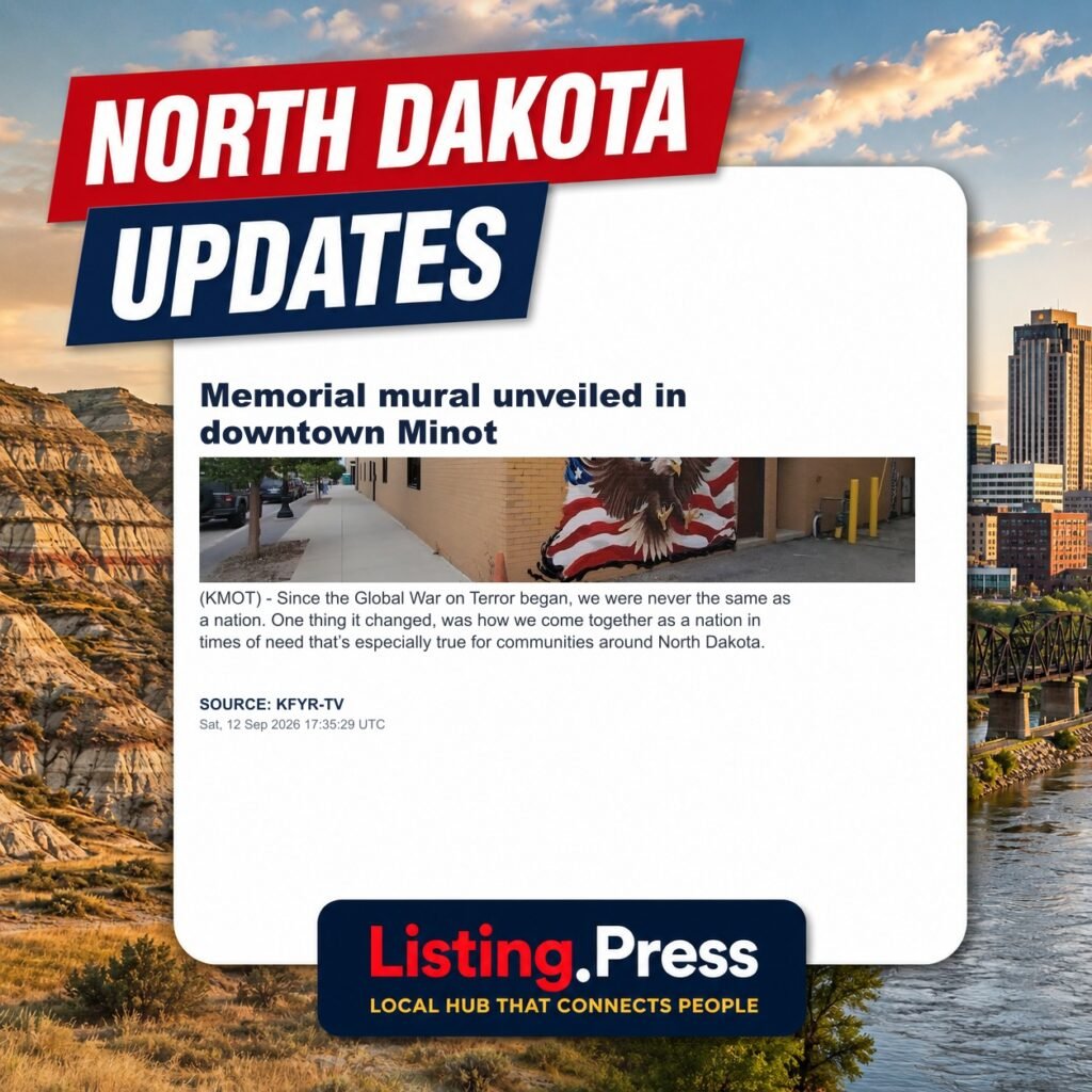Memorial mural unveiled in downtown Minot