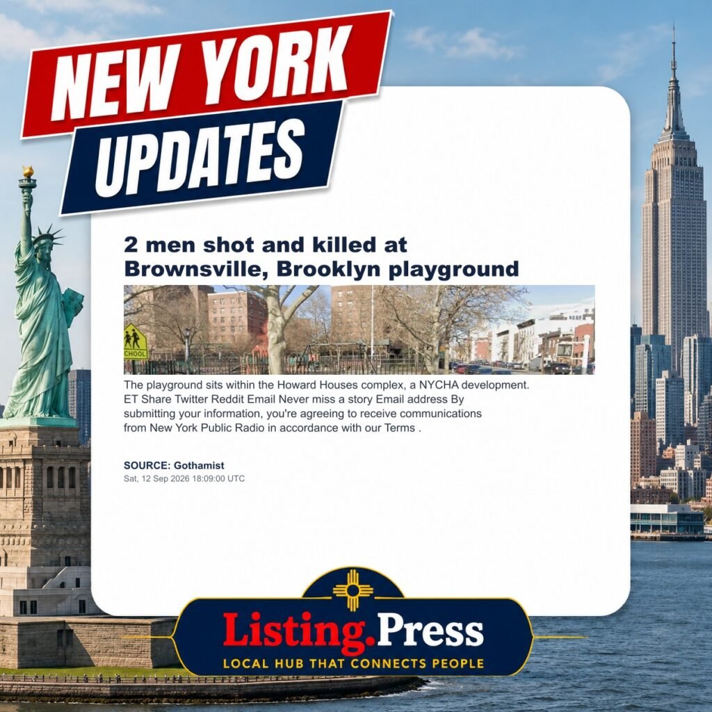 2 men shot and killed at Brownsville, Brooklyn playground