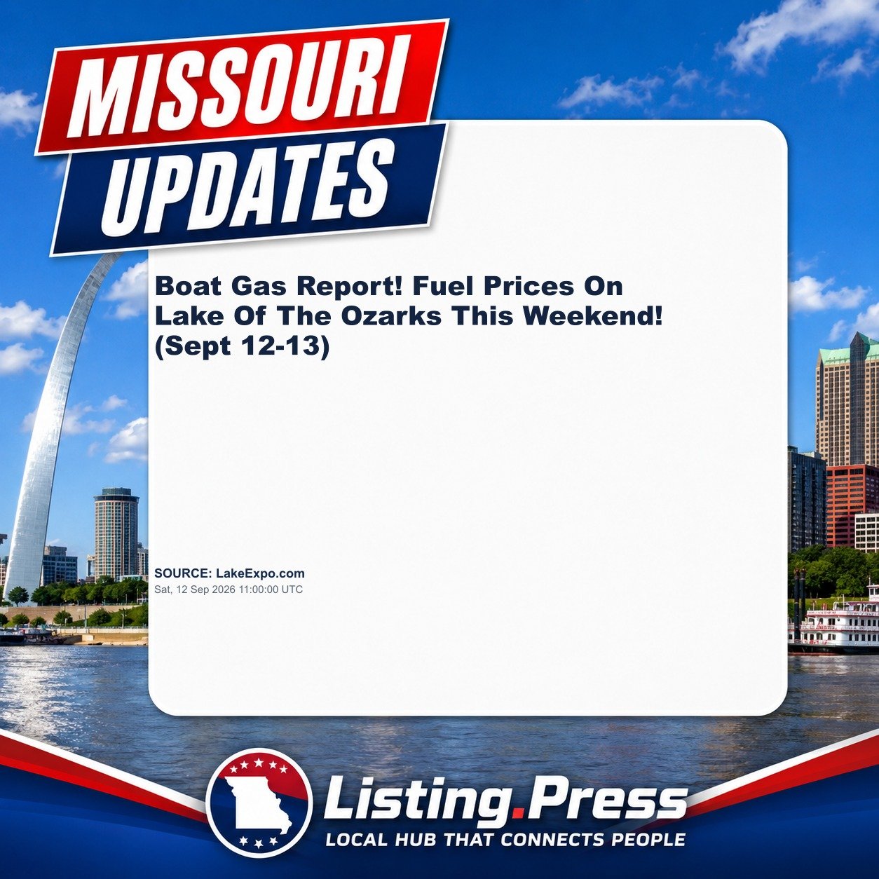 Boat Gas Report! Fuel Prices On Lake Of The Ozarks This Weekend! (Sept 12-13)