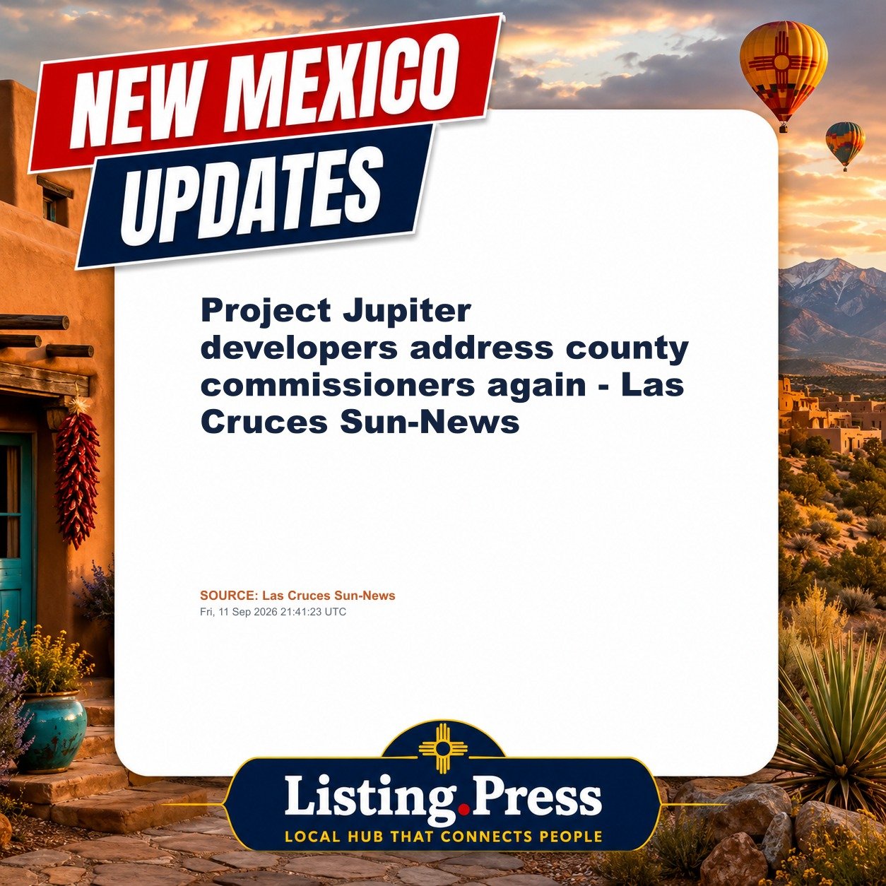 Project Jupiter developers address county commissioners again - Las Cruces Sun-News