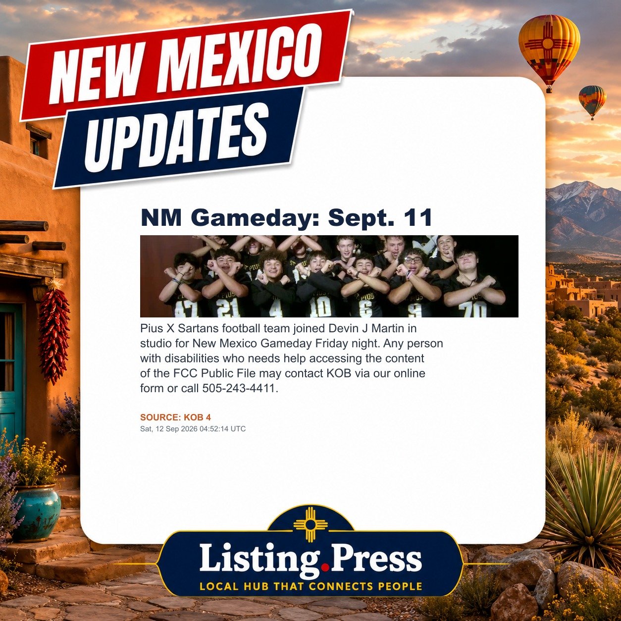 NM Gameday: Sept. 11