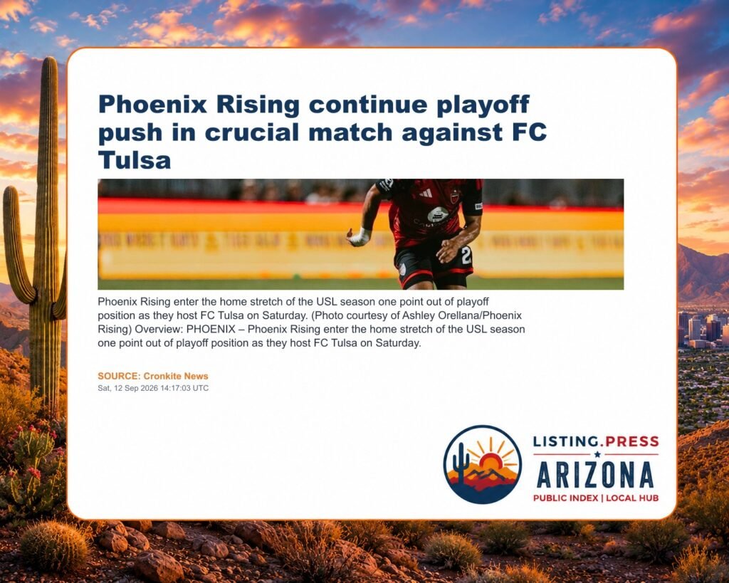 Phoenix Rising continue playoff push in crucial match against FC Tulsa