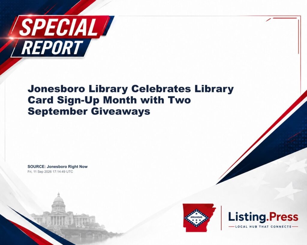 Jonesboro Library Celebrates Library Card Sign-Up Month with Two September Giveaways