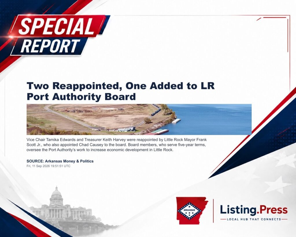 Two Reappointed, One Added to LR Port Authority Board