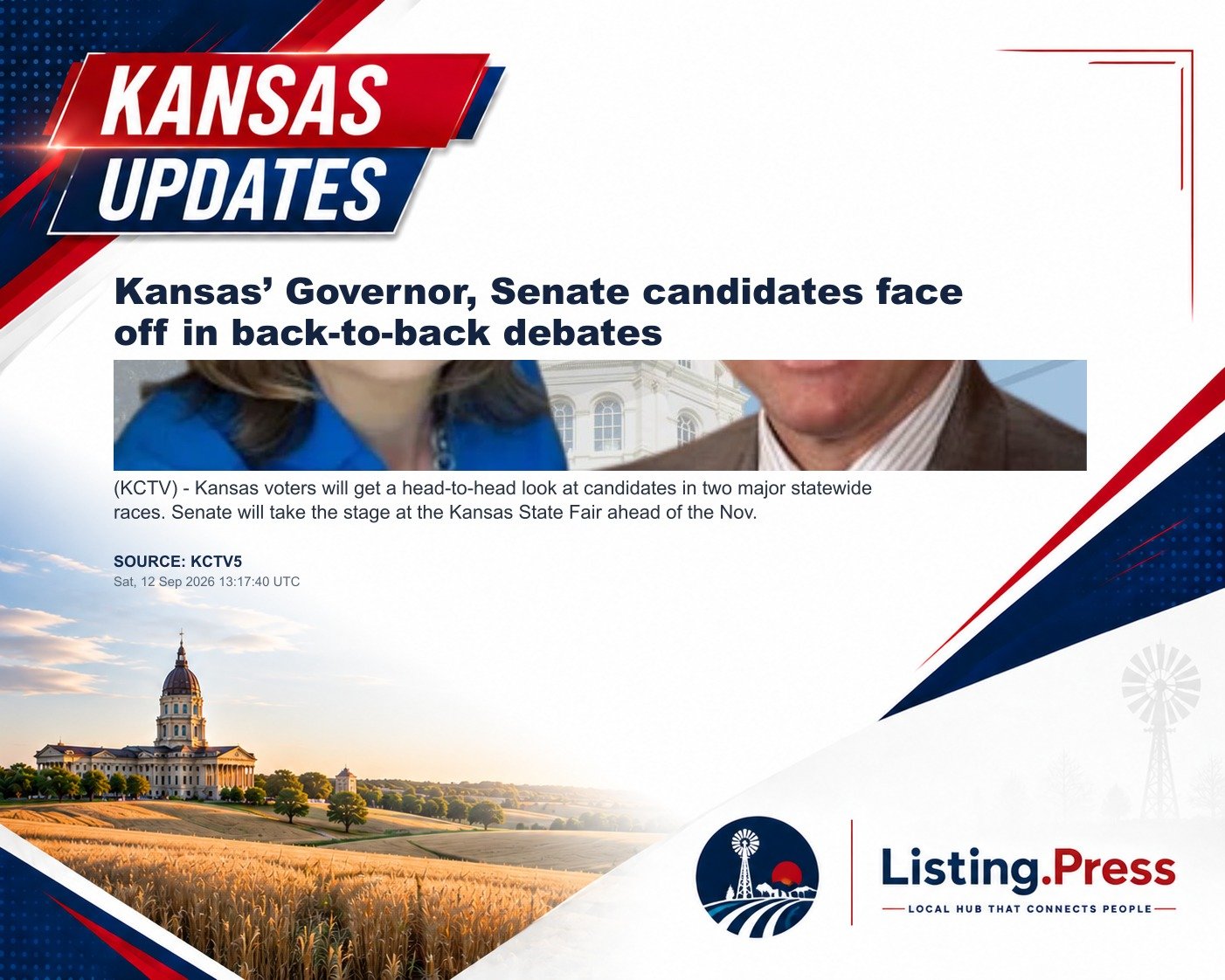 Kansas’ Governor, Senate candidates face off in back-to-back debates