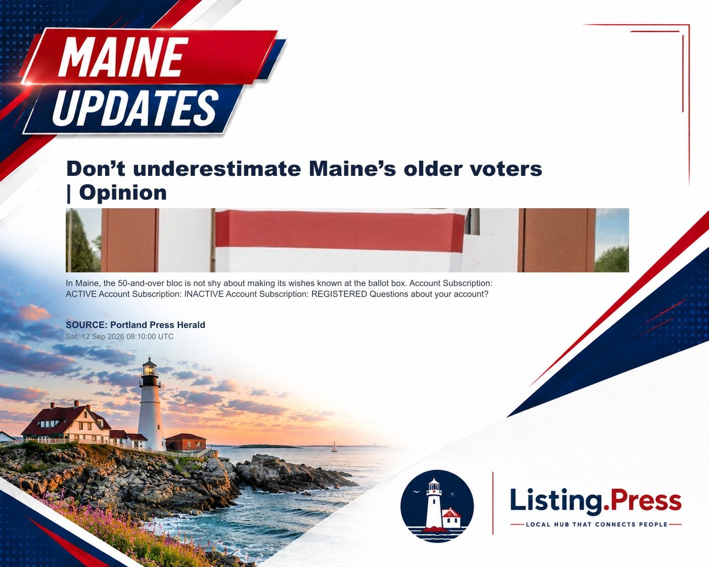 Don’t underestimate Maine’s older voters | Opinion