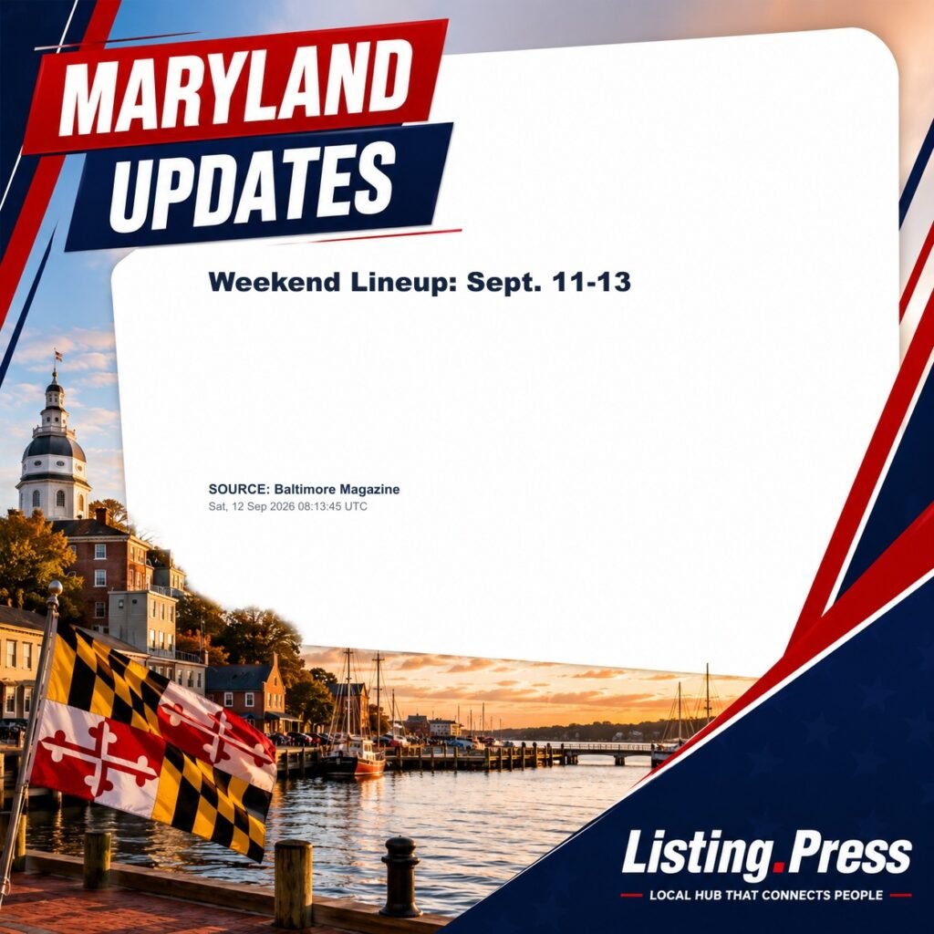 Weekend Lineup: Sept. 11-13