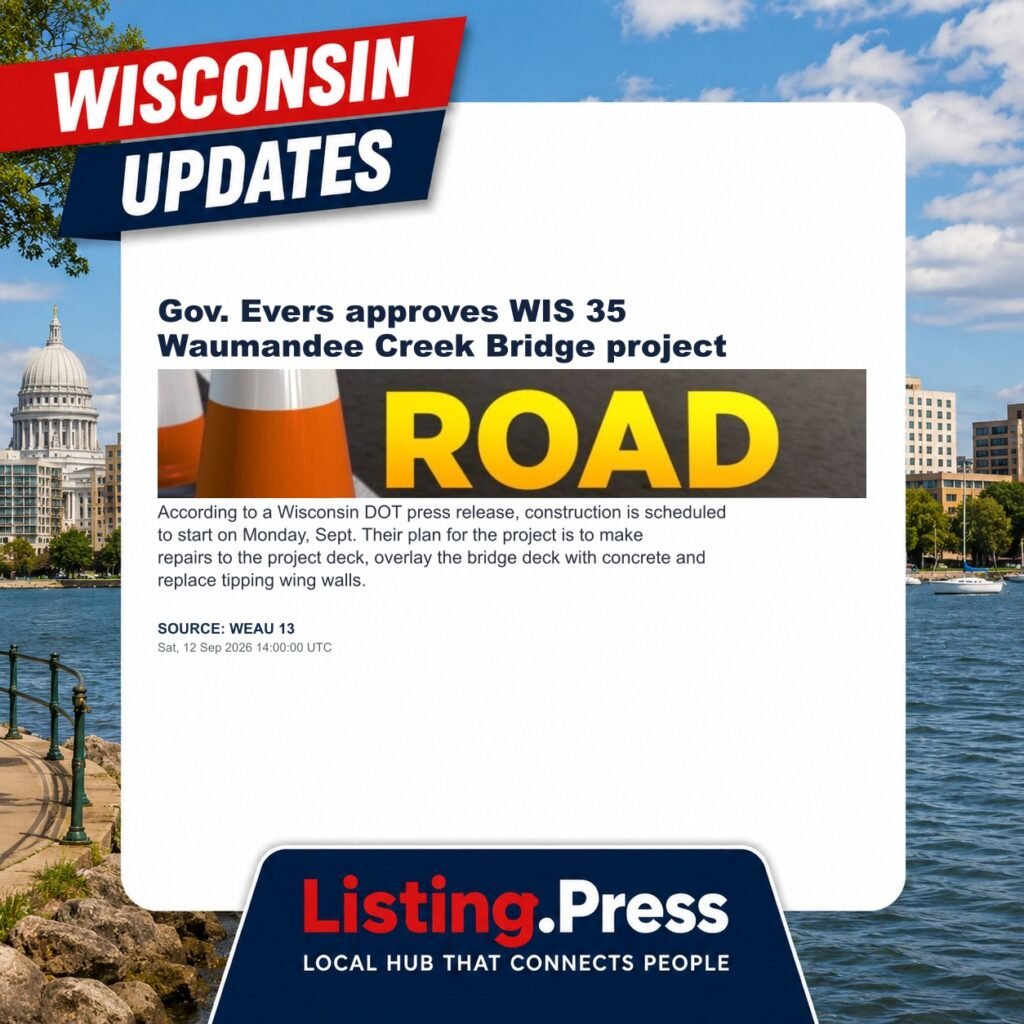 Gov. Evers approves WIS 35 Waumandee Creek Bridge project