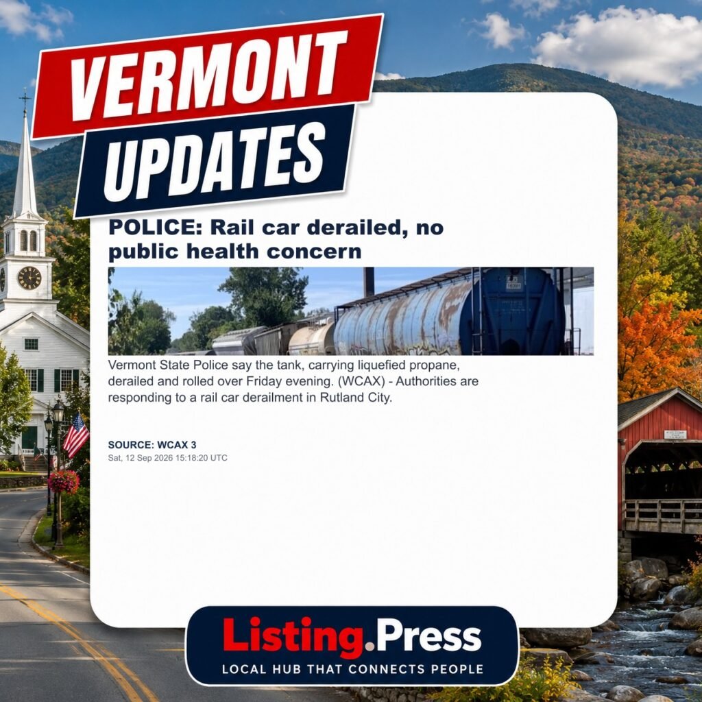 POLICE: Rail car derailed, no public health concern