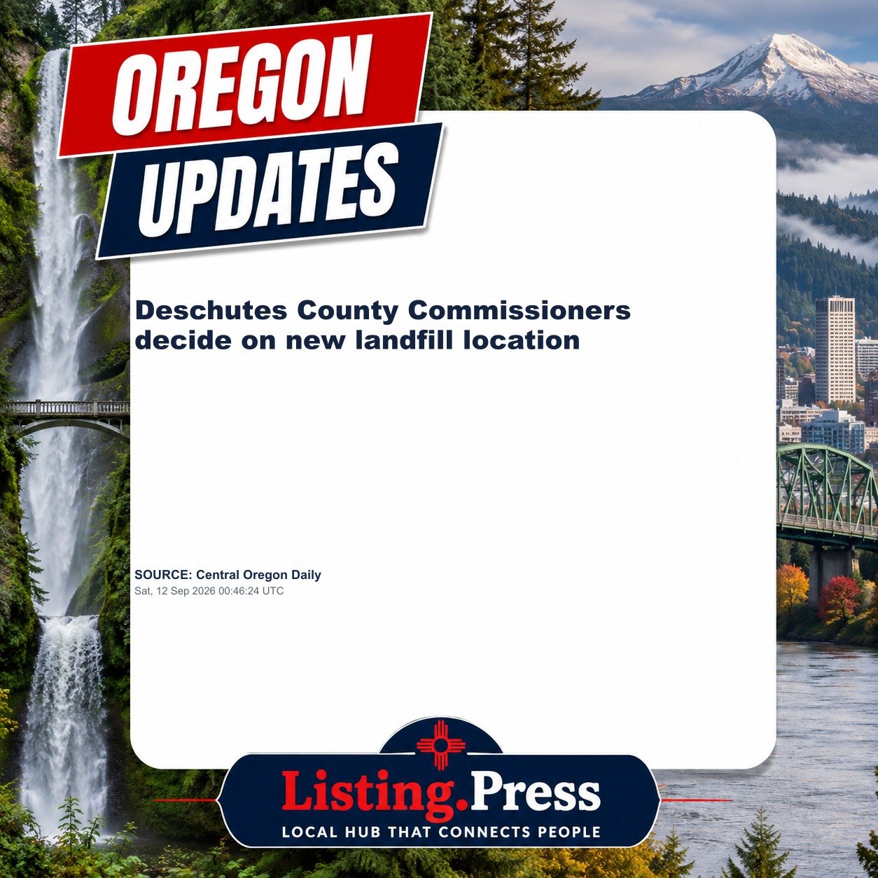 Deschutes County Commissioners decide on new landfill location
