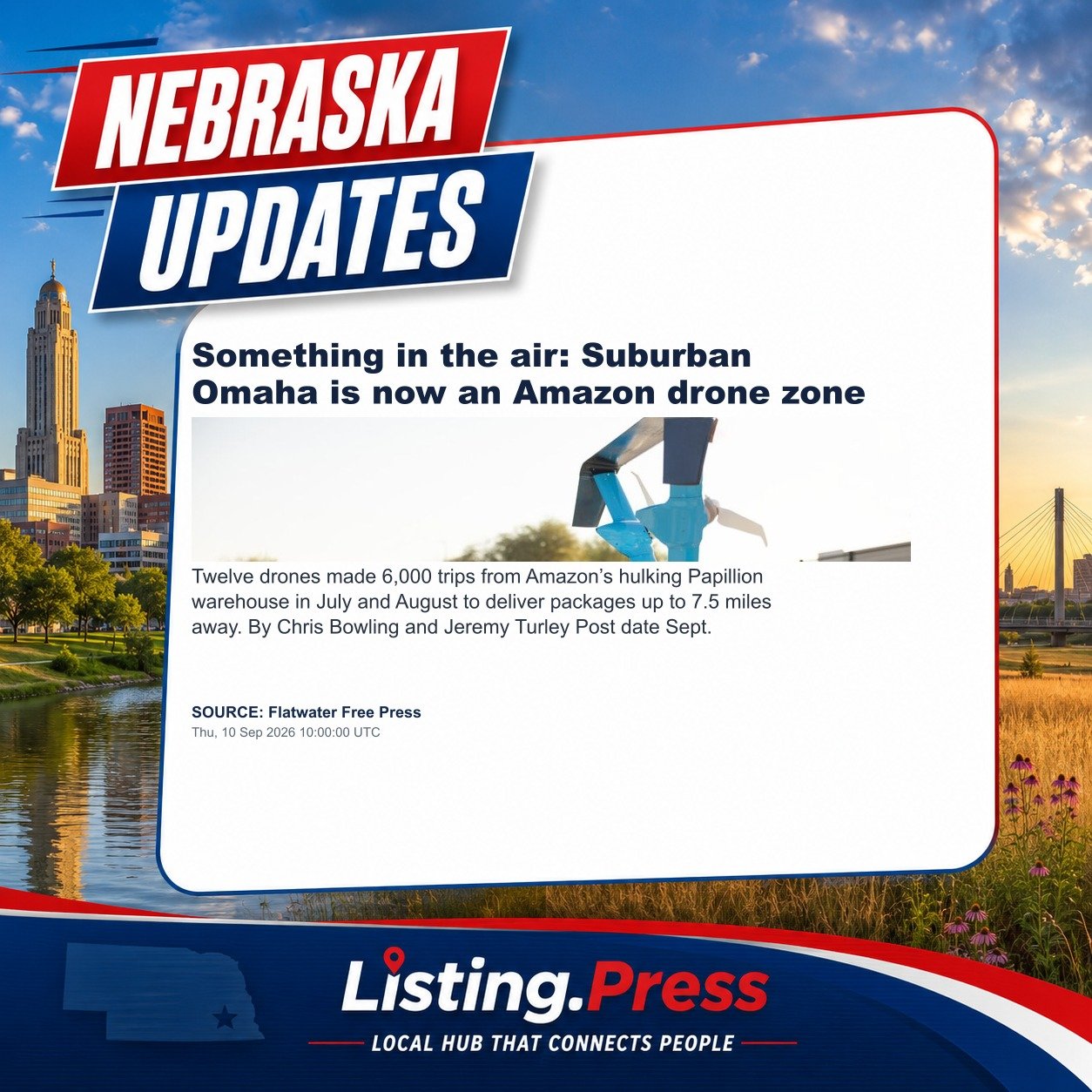 Something in the air: Suburban Omaha is now an Amazon drone zone