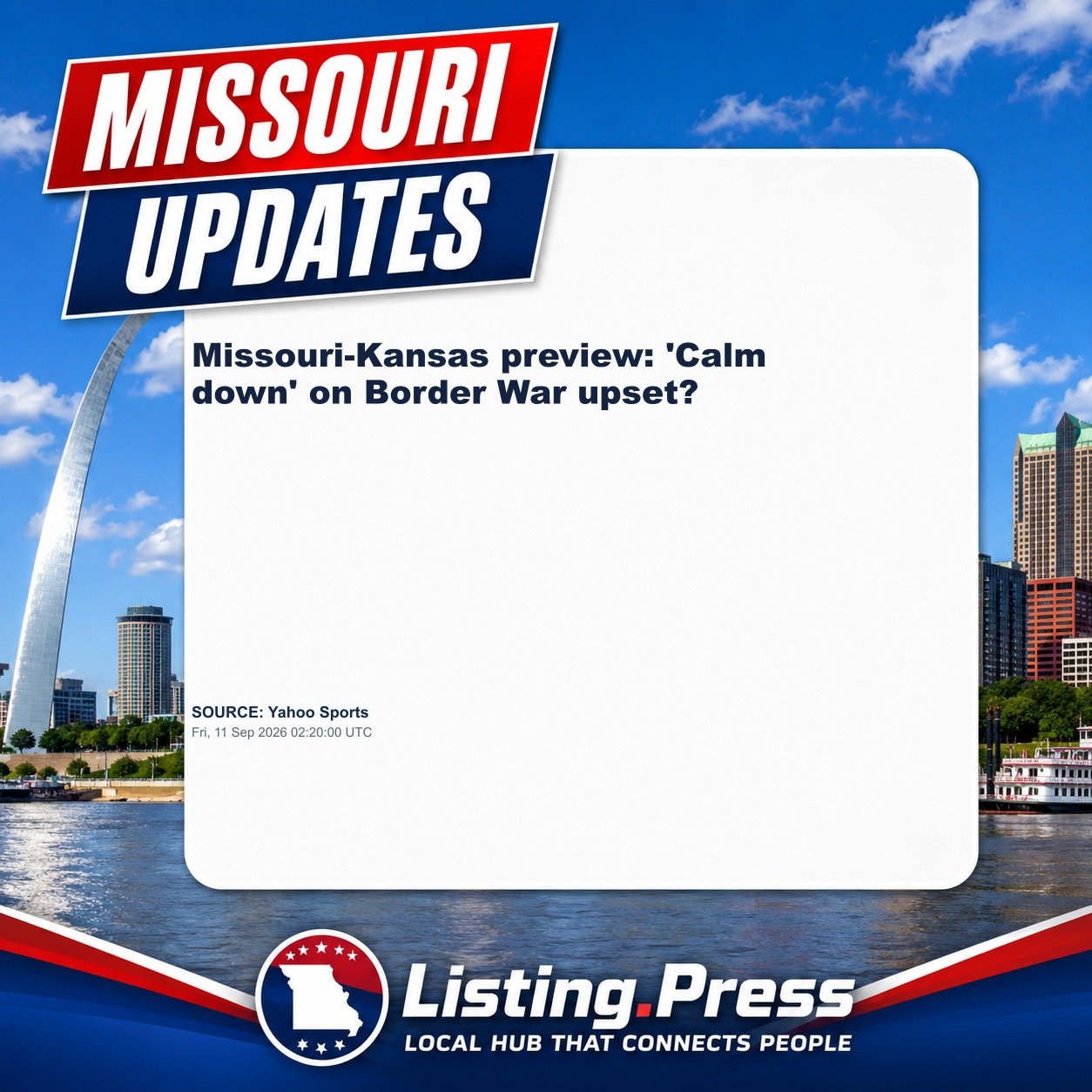 Missouri-Kansas preview: 'Calm down' on Border War upset?