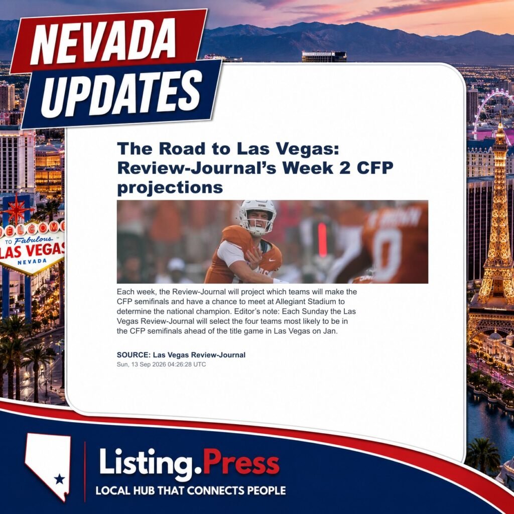 The Road to Las Vegas: Review-Journal’s Week 2 CFP projections