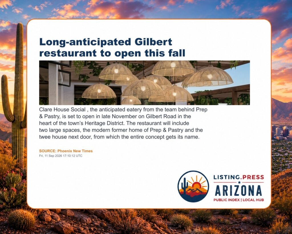 Long-anticipated Gilbert restaurant to open this fall