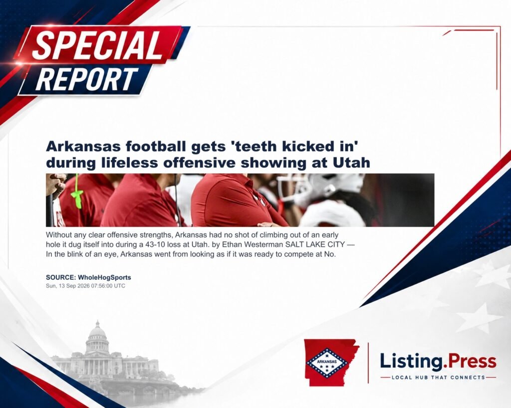 Arkansas football gets ‘teeth kicked in’ during lifeless offensive showing at Utah