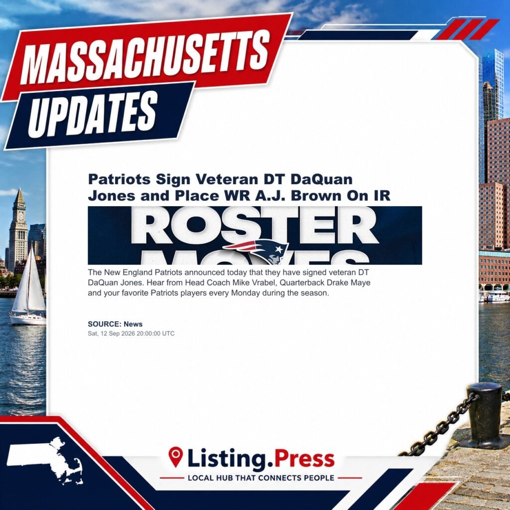 Patriots Sign Veteran DT DaQuan Jones and Place WR A.J. Brown On IR