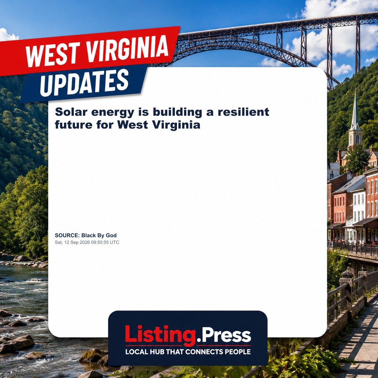 Solar energy is building a resilient future for West Virginia