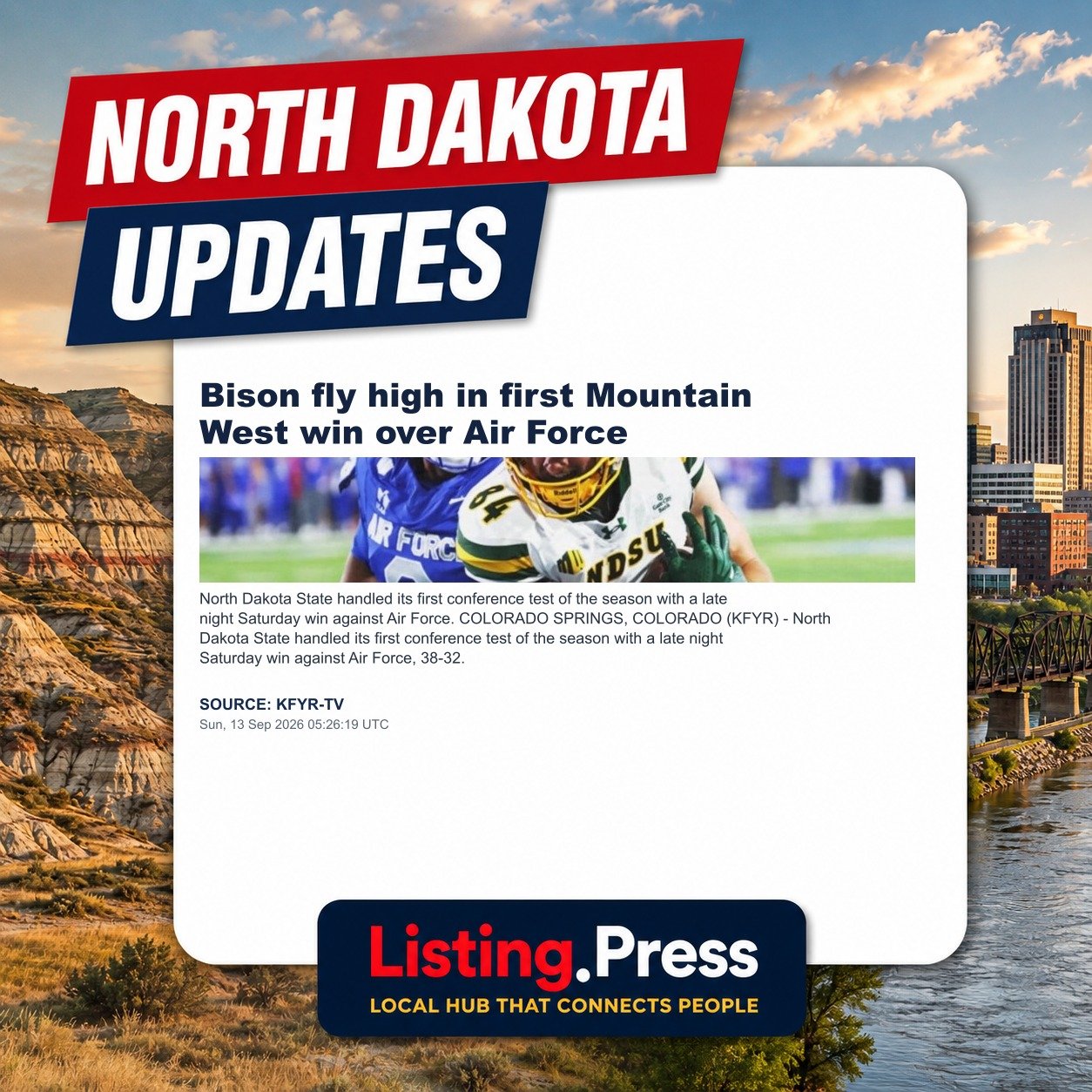 Bison fly high in first Mountain West win over Air Force