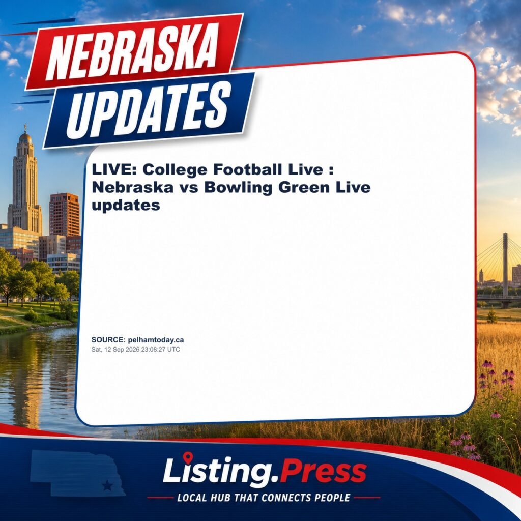 LIVE: College Football Live : Nebraska vs Bowling Green Live updates