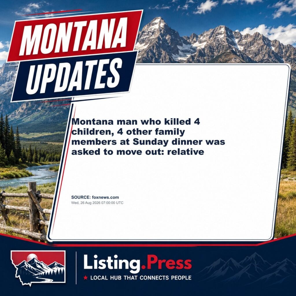 Montana man who killed 4 children, 4 other family members at Sunday dinner was asked to move out: relative