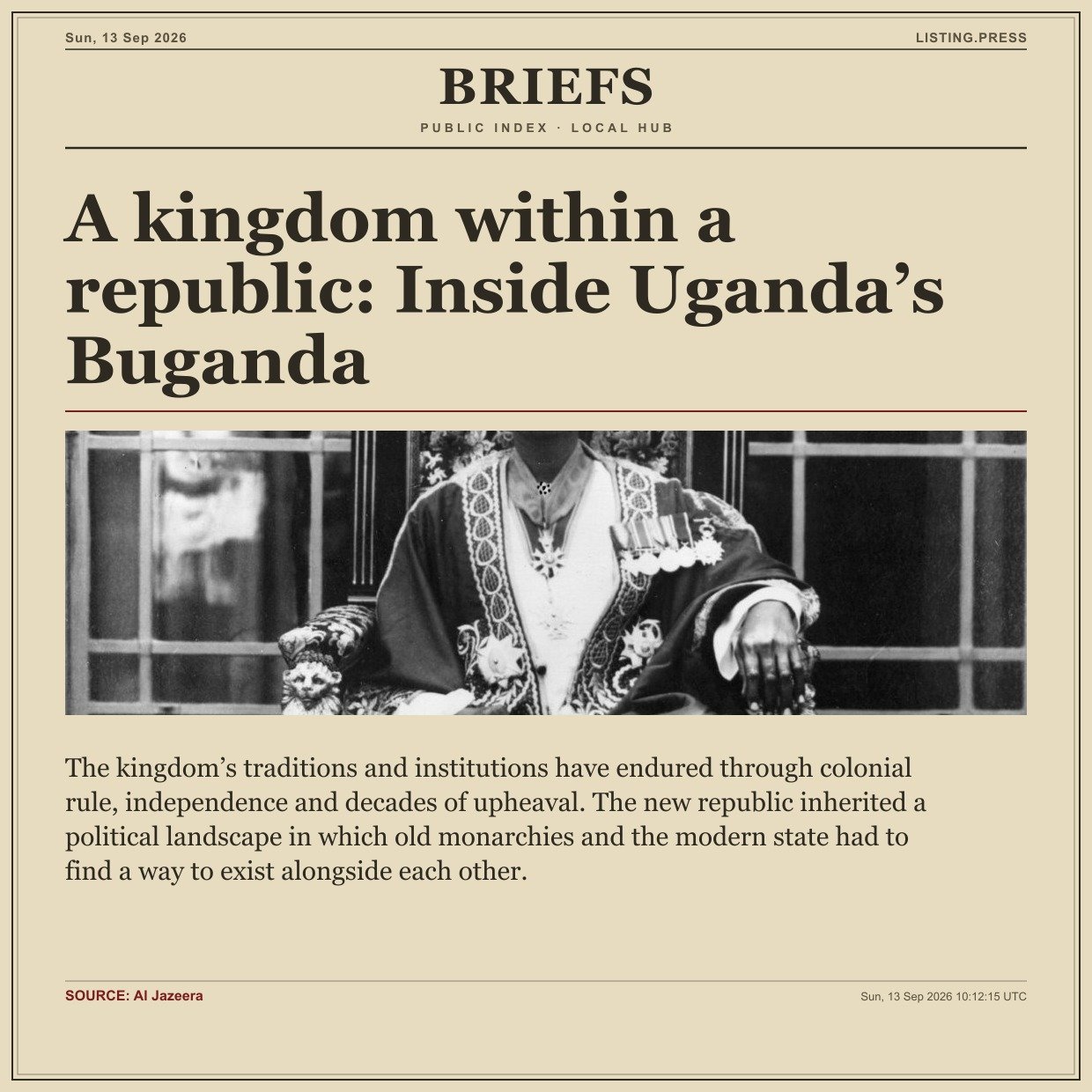 A kingdom within a republic: Inside Uganda’s Buganda