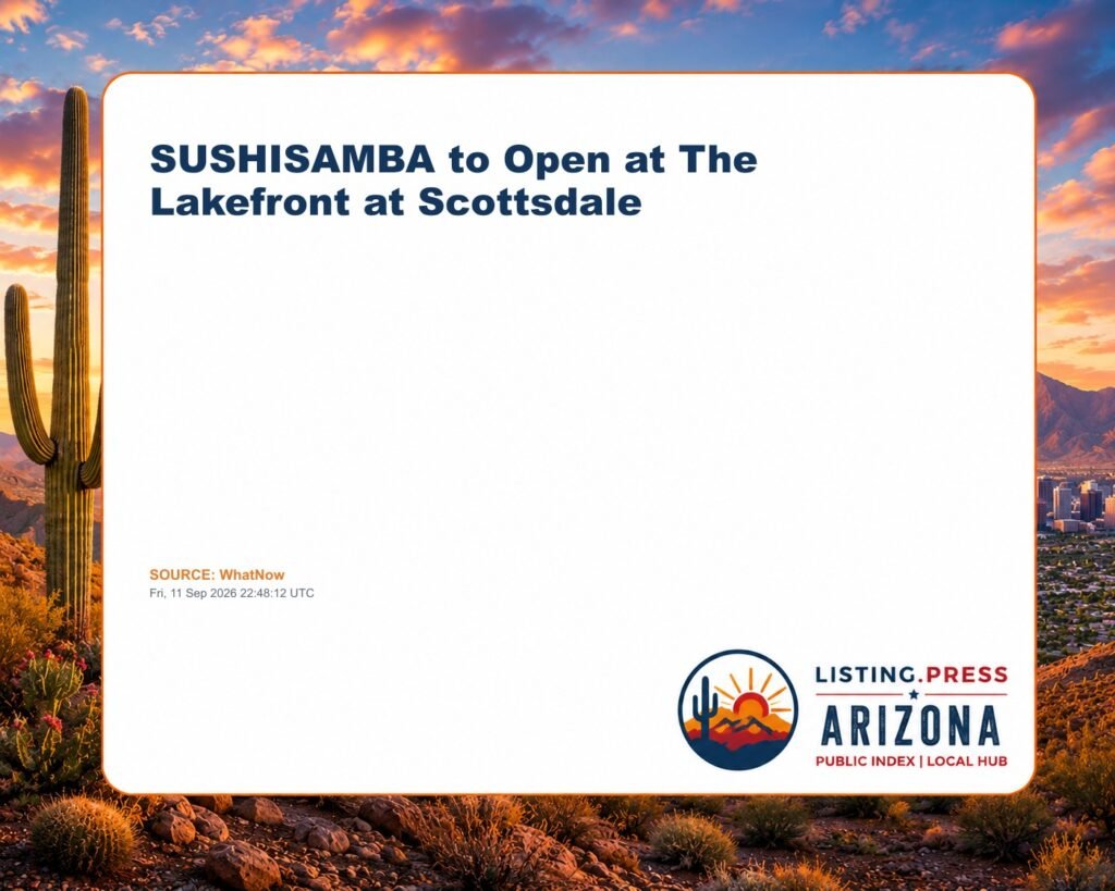 SUSHISAMBA to Open at The Lakefront at Scottsdale