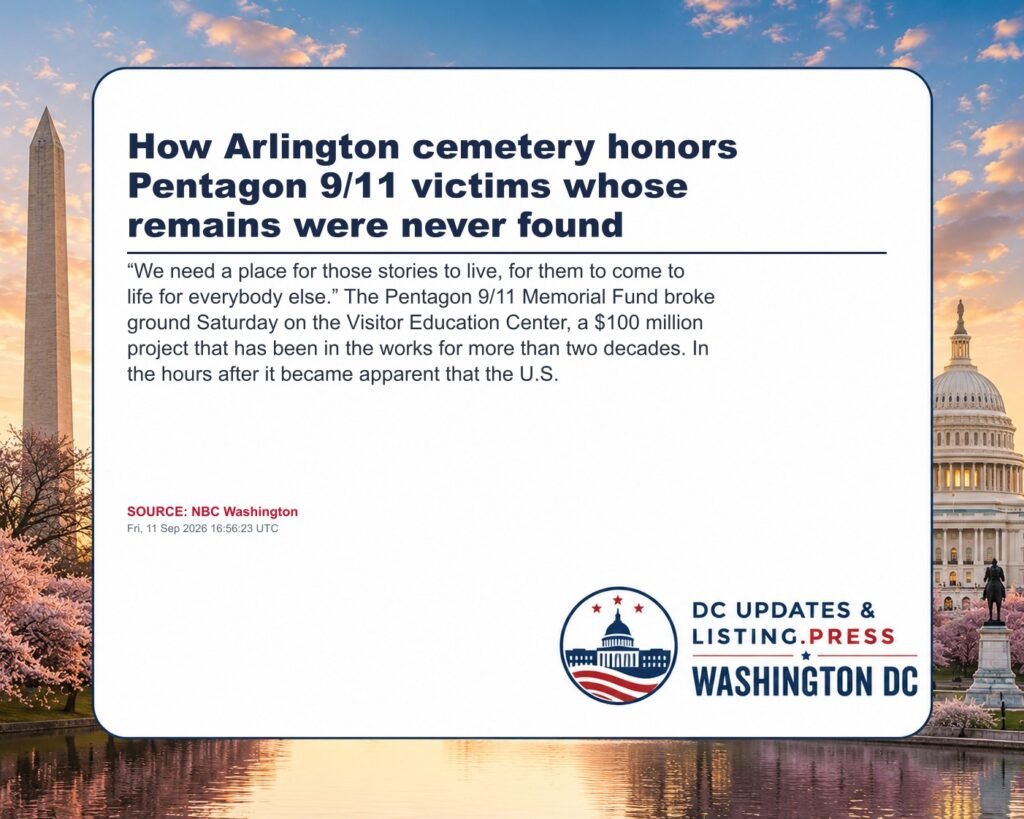 How Arlington cemetery honors Pentagon 9/11 victims whose remains were never found
