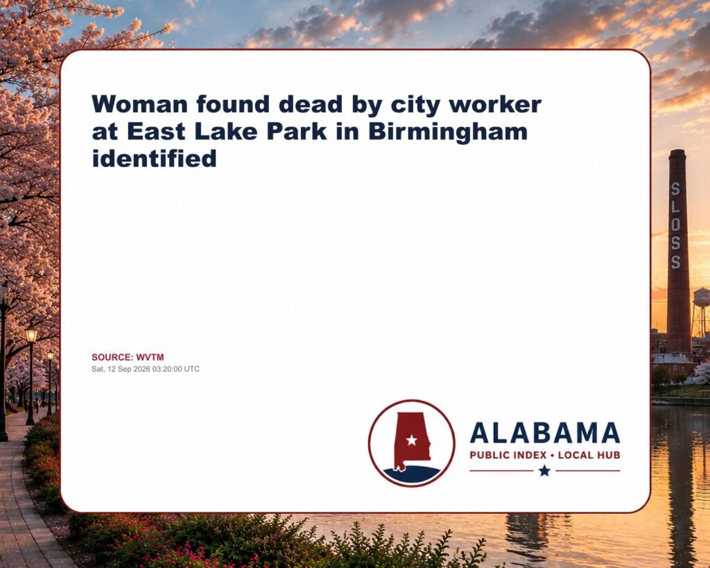 Woman found dead by city worker at East Lake Park in Birmingham identified
