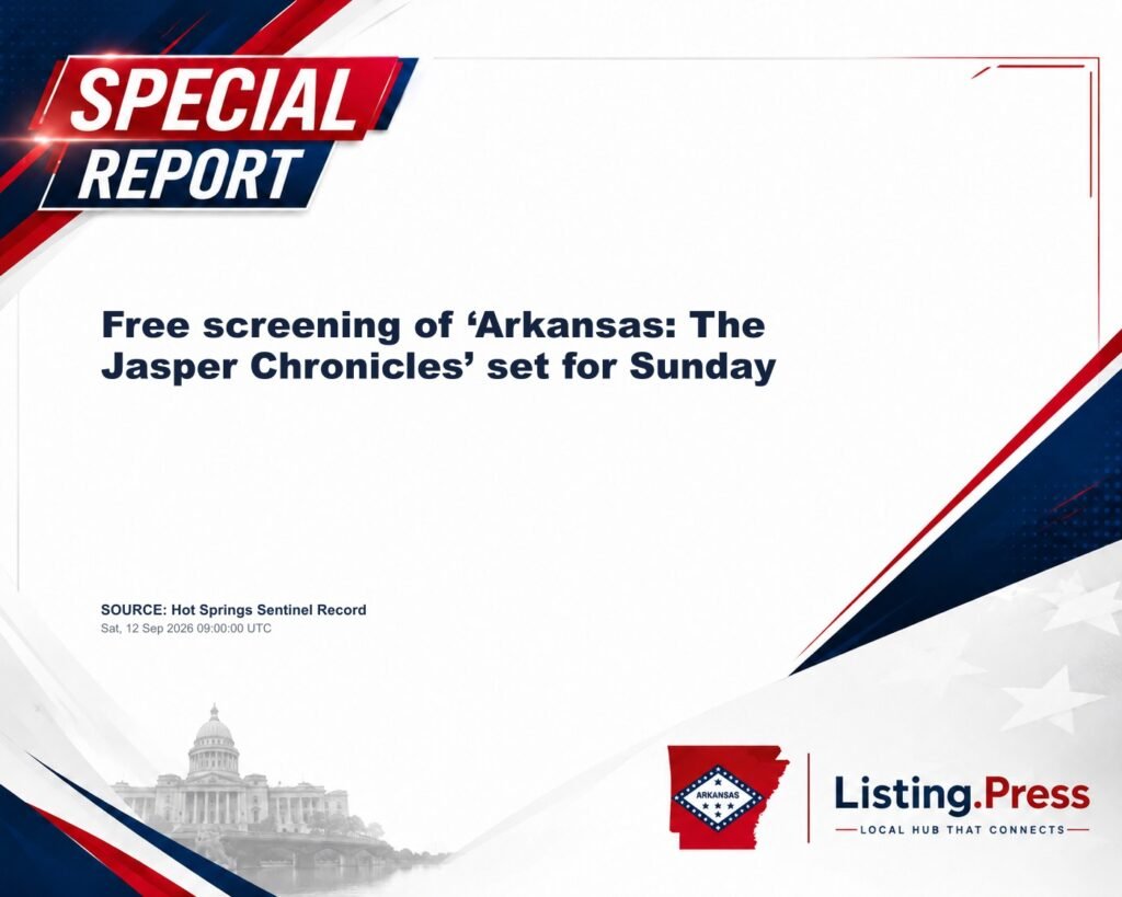 Free screening of ‘Arkansas: The Jasper Chronicles’ set for Sunday