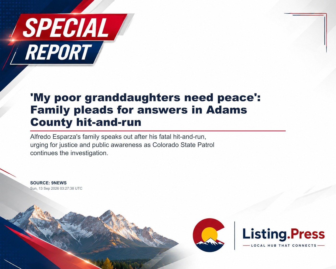 'My poor granddaughters need peace': Family pleads for answers in Adams County hit-and-run