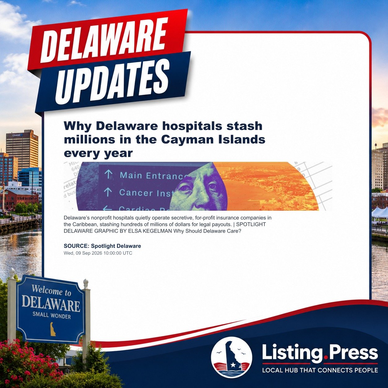 Why Delaware hospitals stash millions in the Cayman Islands every year