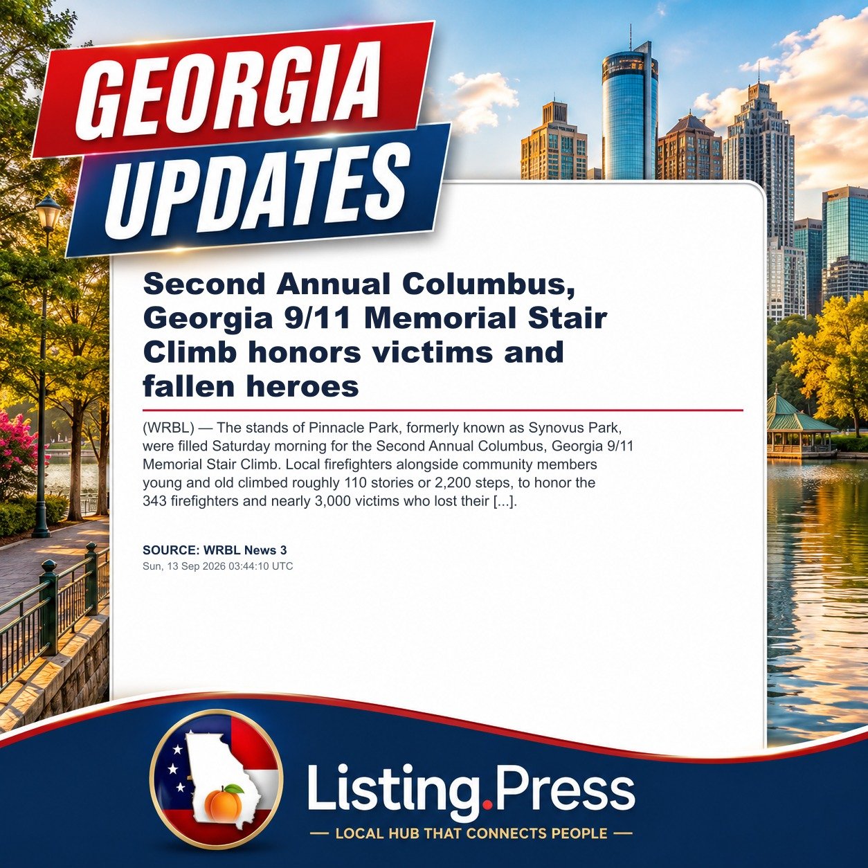 Second Annual Columbus, Georgia 9/11 Memorial Stair Climb honors victims and fallen heroes