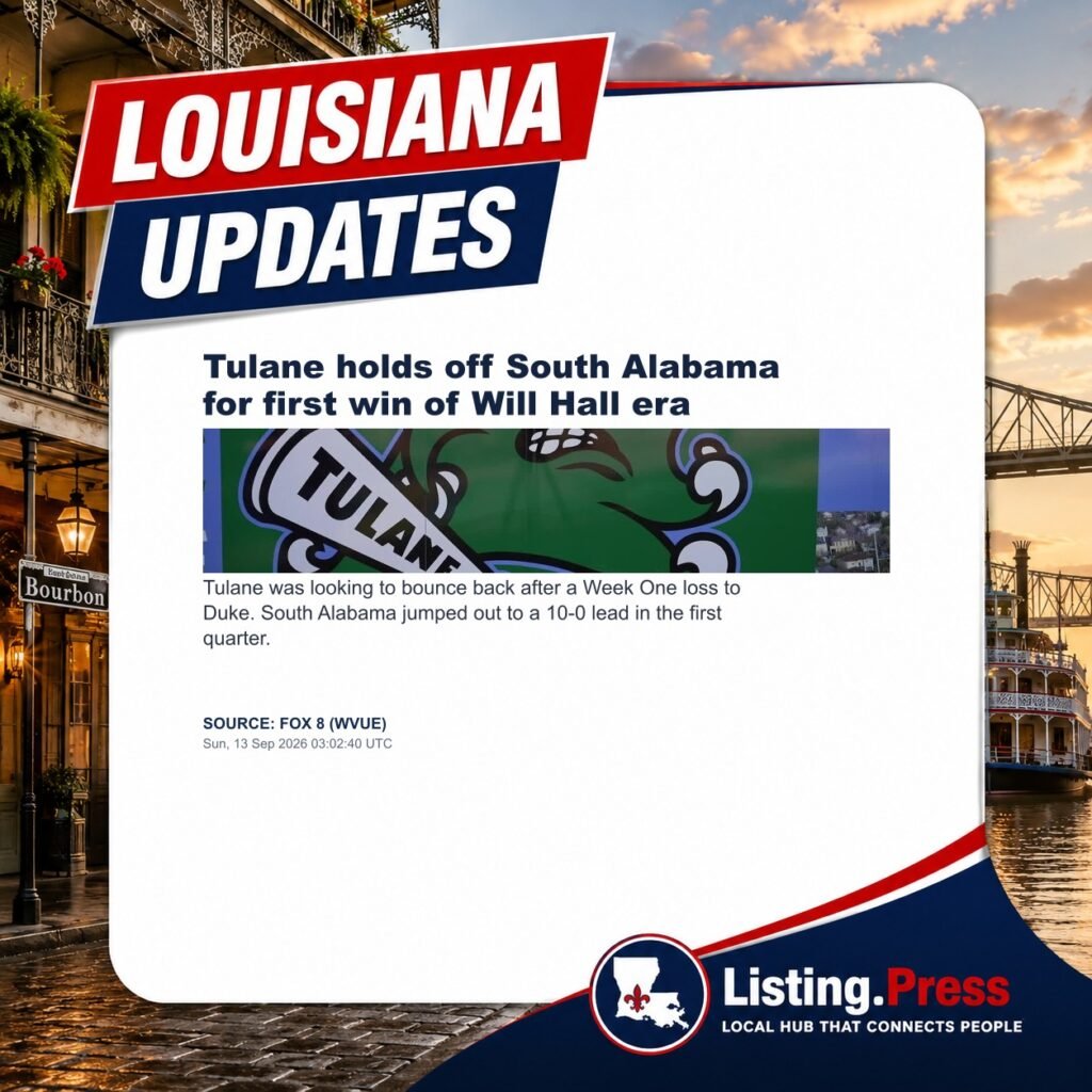 Tulane holds off South Alabama for first win of Will Hall era