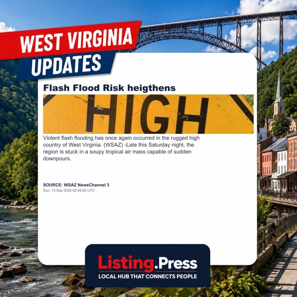 Flash Flood Risk heigthens