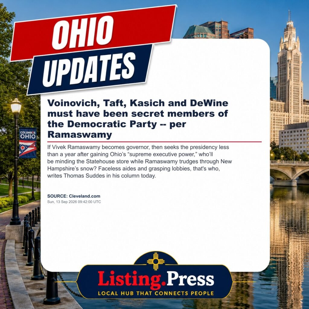 Voinovich, Taft, Kasich and DeWine must have been secret members of the Democratic Party — per Ramaswamy