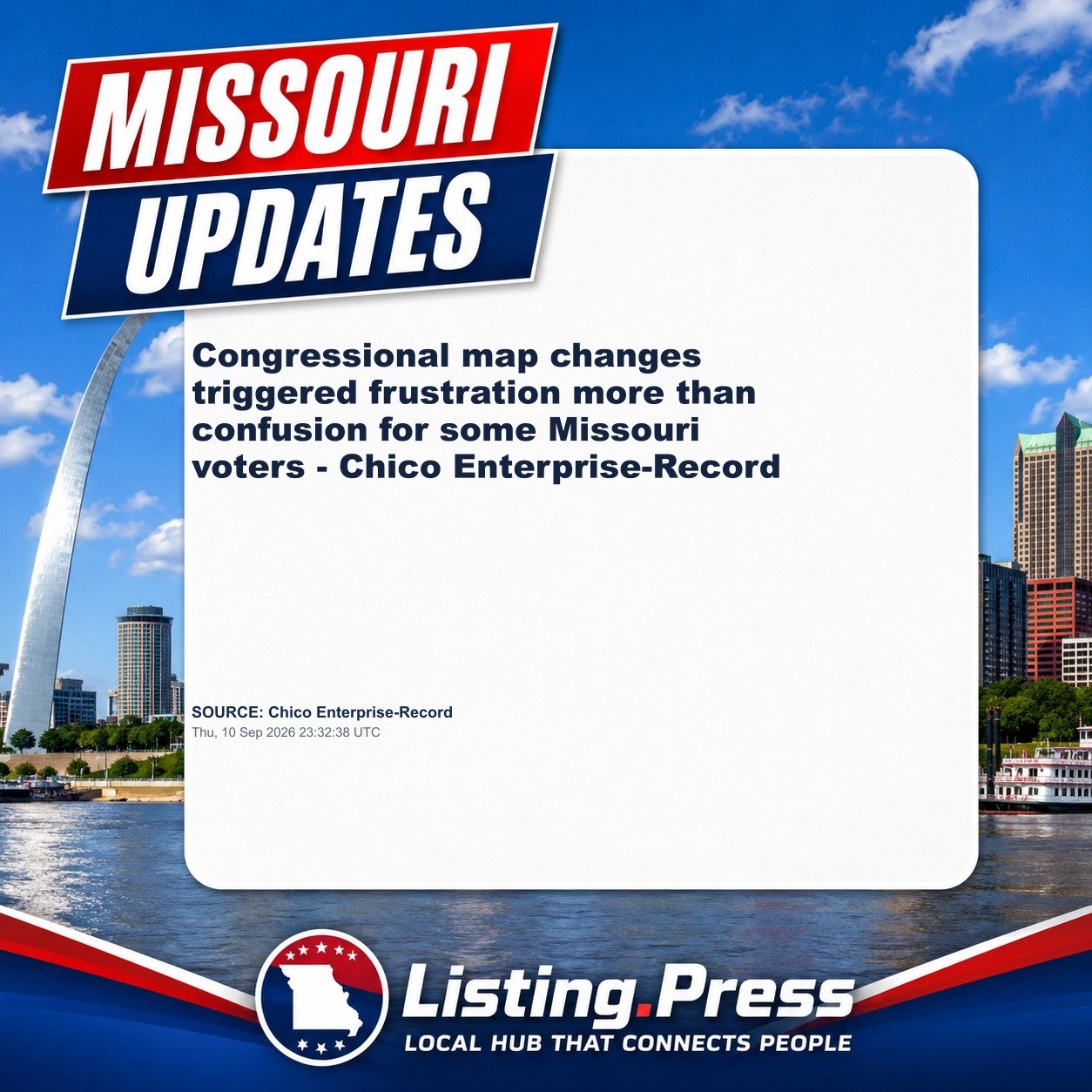 Congressional map changes triggered frustration more than confusion for some Missouri voters - Chico Enterprise-Record
