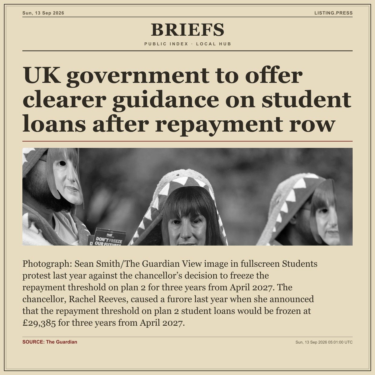 UK government to offer clearer guidance on student loans after repayment row