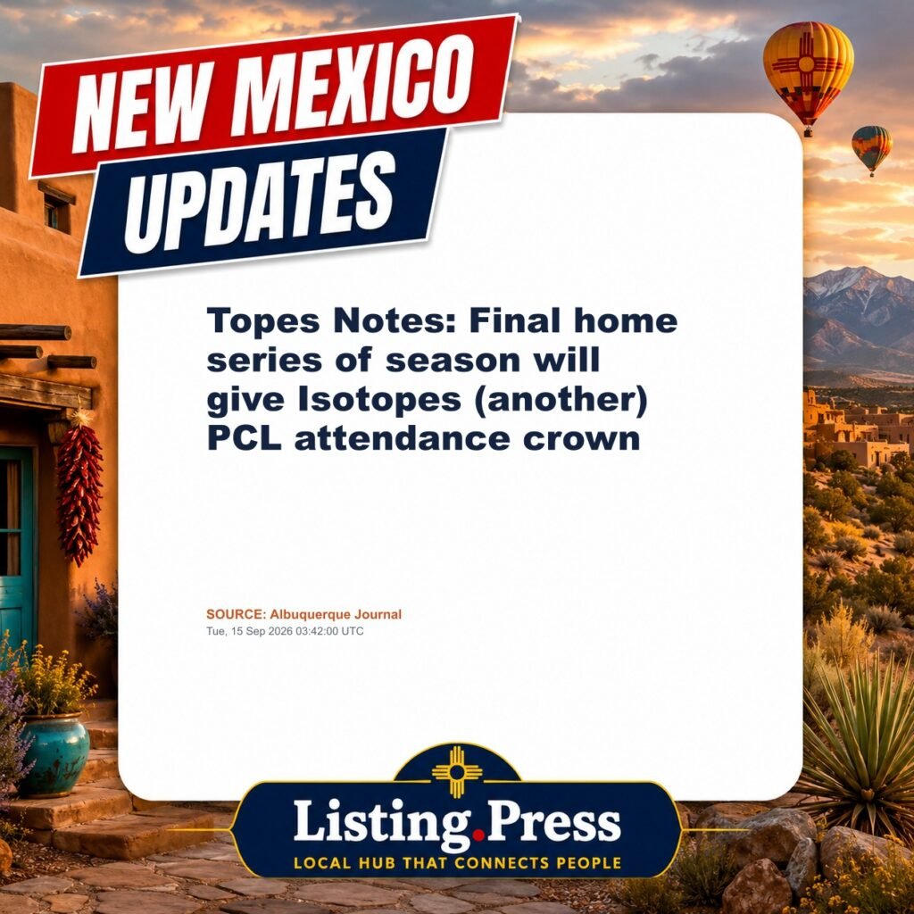 Topes Notes: Final home series of season will give Isotopes (another) PCL attendance crown