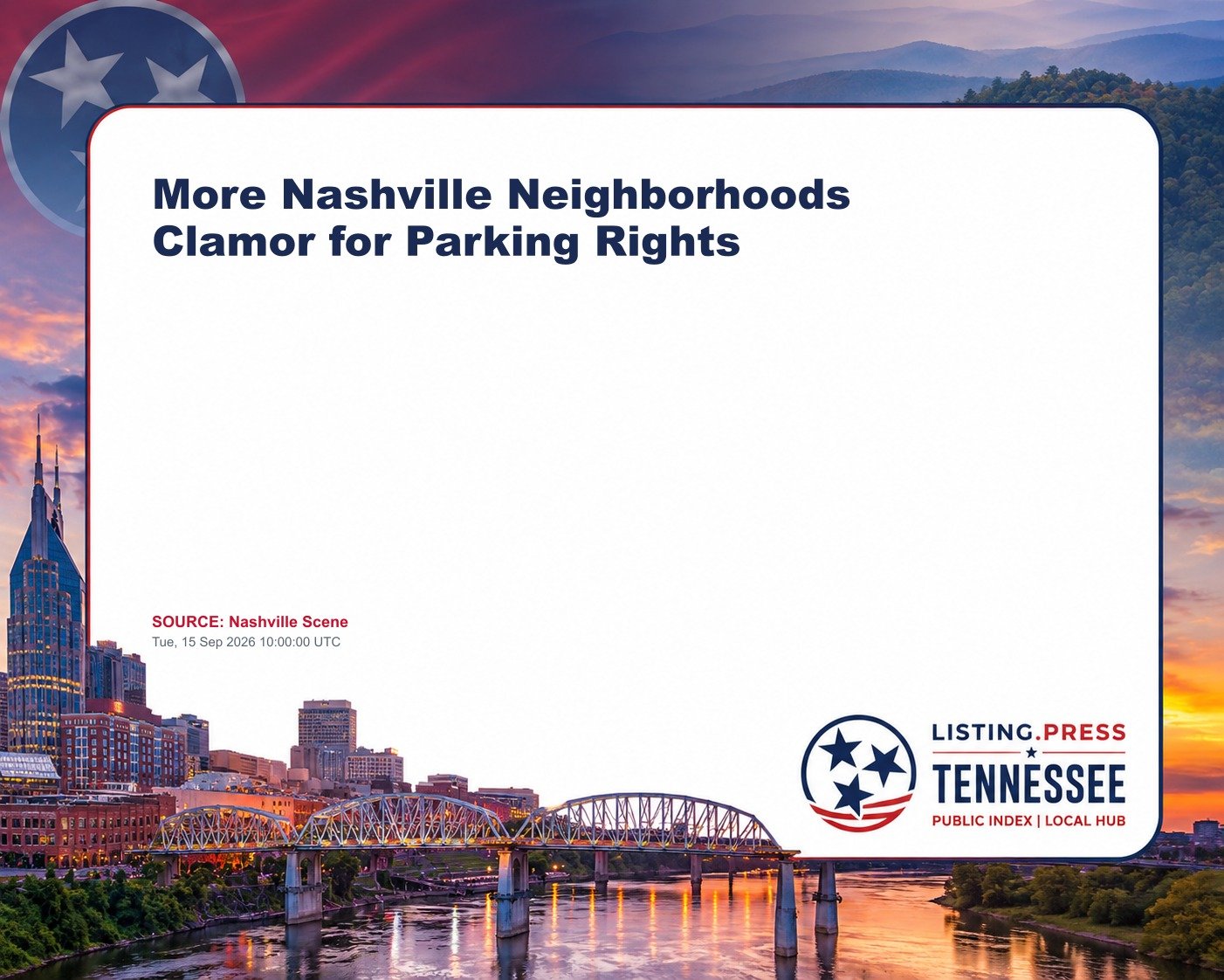 More Nashville Neighborhoods Clamor for Parking Rights