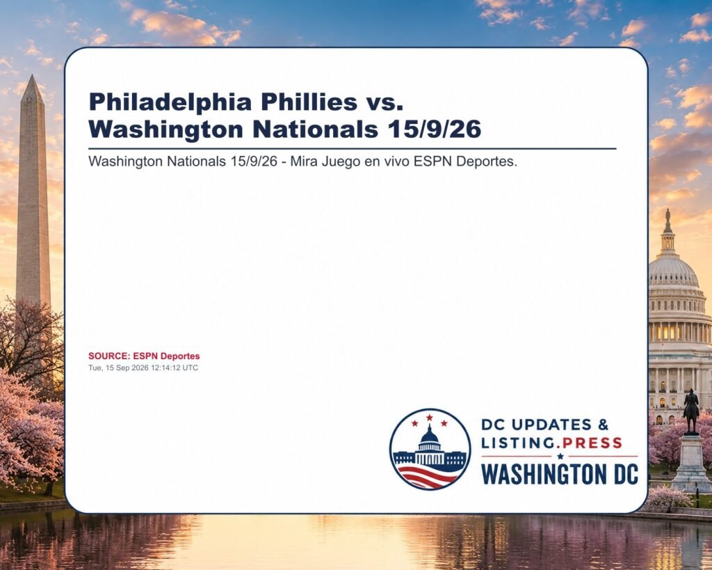 Philadelphia Phillies vs. Washington Nationals 15/9/26