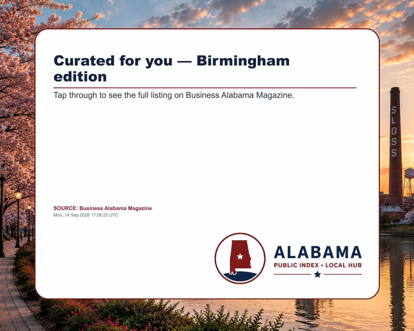 Curated for you — Birmingham edition