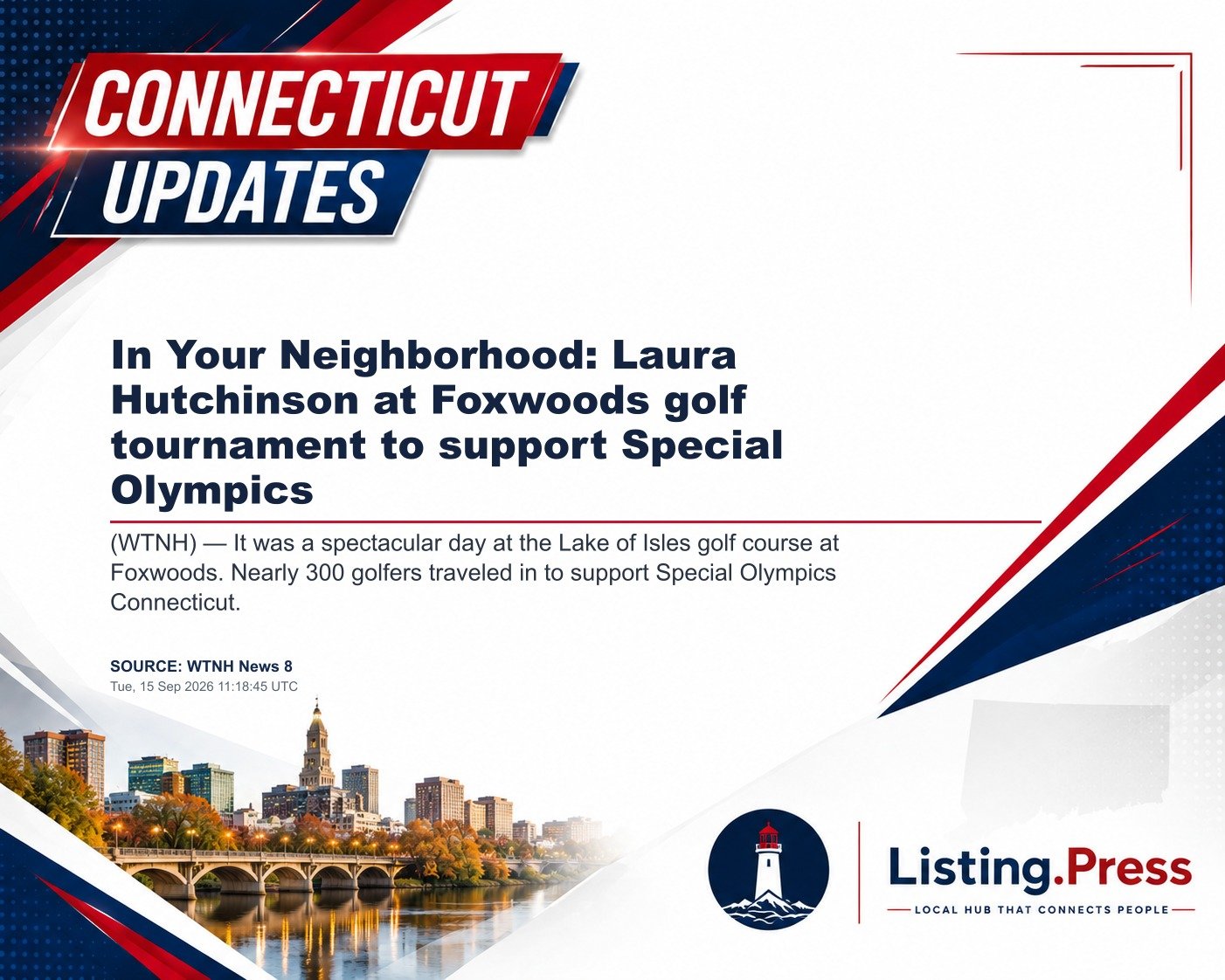 In Your Neighborhood: Laura Hutchinson at Foxwoods golf tournament to support Special Olympics