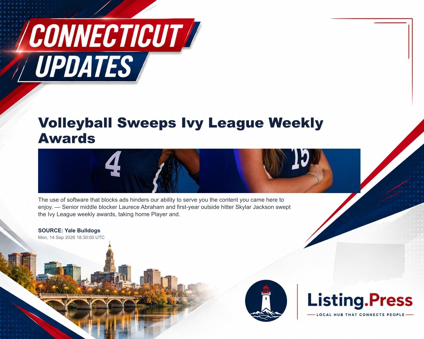 Volleyball Sweeps Ivy League Weekly Awards