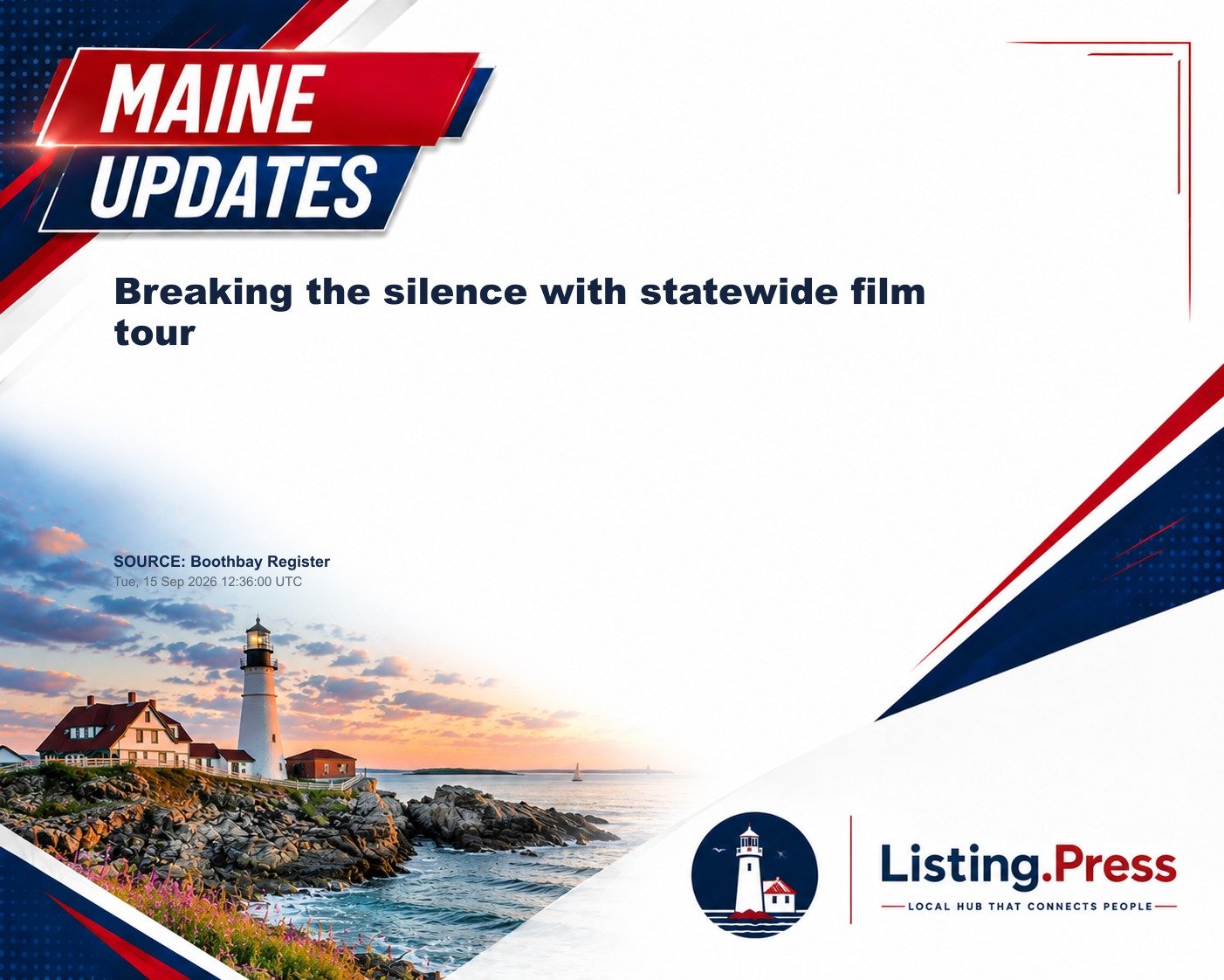 Breaking the silence with statewide film tour